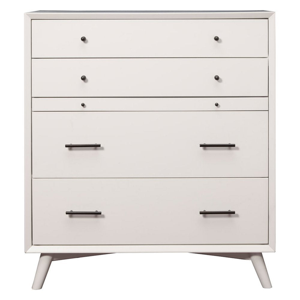 Alpine Furniture Flynn Chest, 38&quot; W X 18&quot; D X 43&quot; H, White