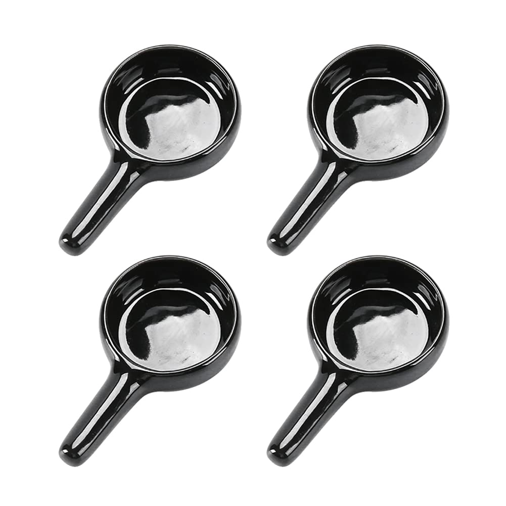 ccHuDE 4 Pcs Ceramic Candle Spoons Tealight Wax Warmer Spoon Essential Oil Burner Spoon Tealight Candle Holder Spoon for Fragran
