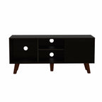 HomeRoots Particle Board Contemporary Black Wengue TV Stand