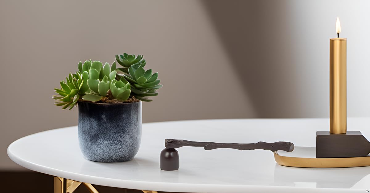 Biedermann & Sons Accessories Decorative Antique Style Candle Snuffer, 10.5-Inch, Rustic Tree Branch With Bell