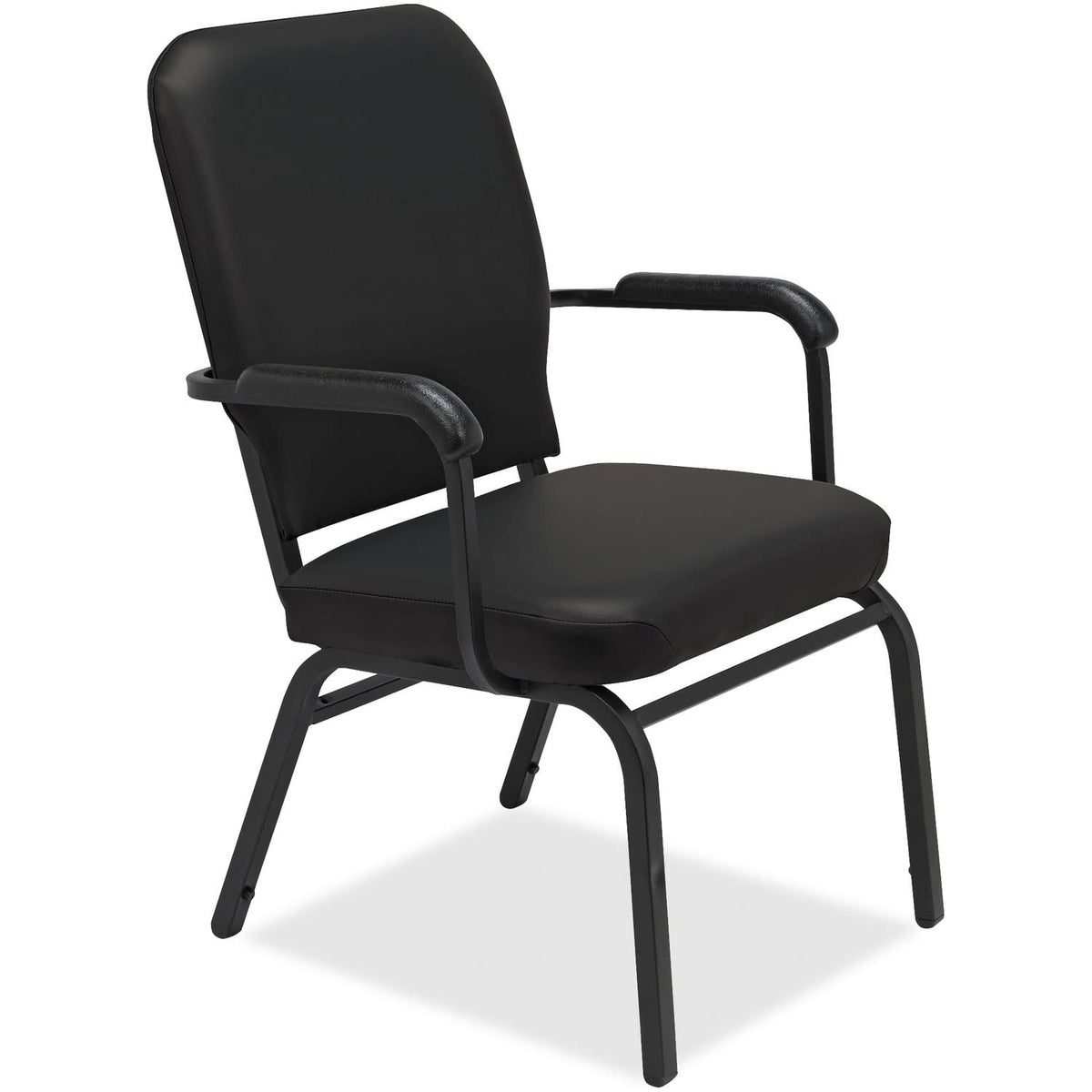 Lorell LLR59600 - Fixed Arms Vinyl Oversized Stack Chairs