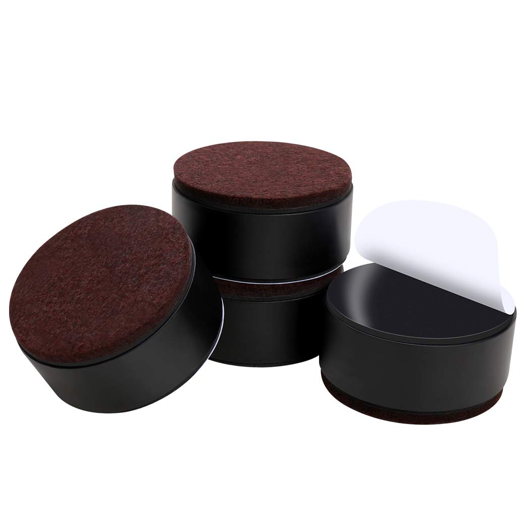 Ezprotekt 1.2 Inch Bed And Furniture Risers, Heavy Duty Round Sofa Tables Couch Chair Risers, Width 2.4'-Adds 1.2' Height, Sup