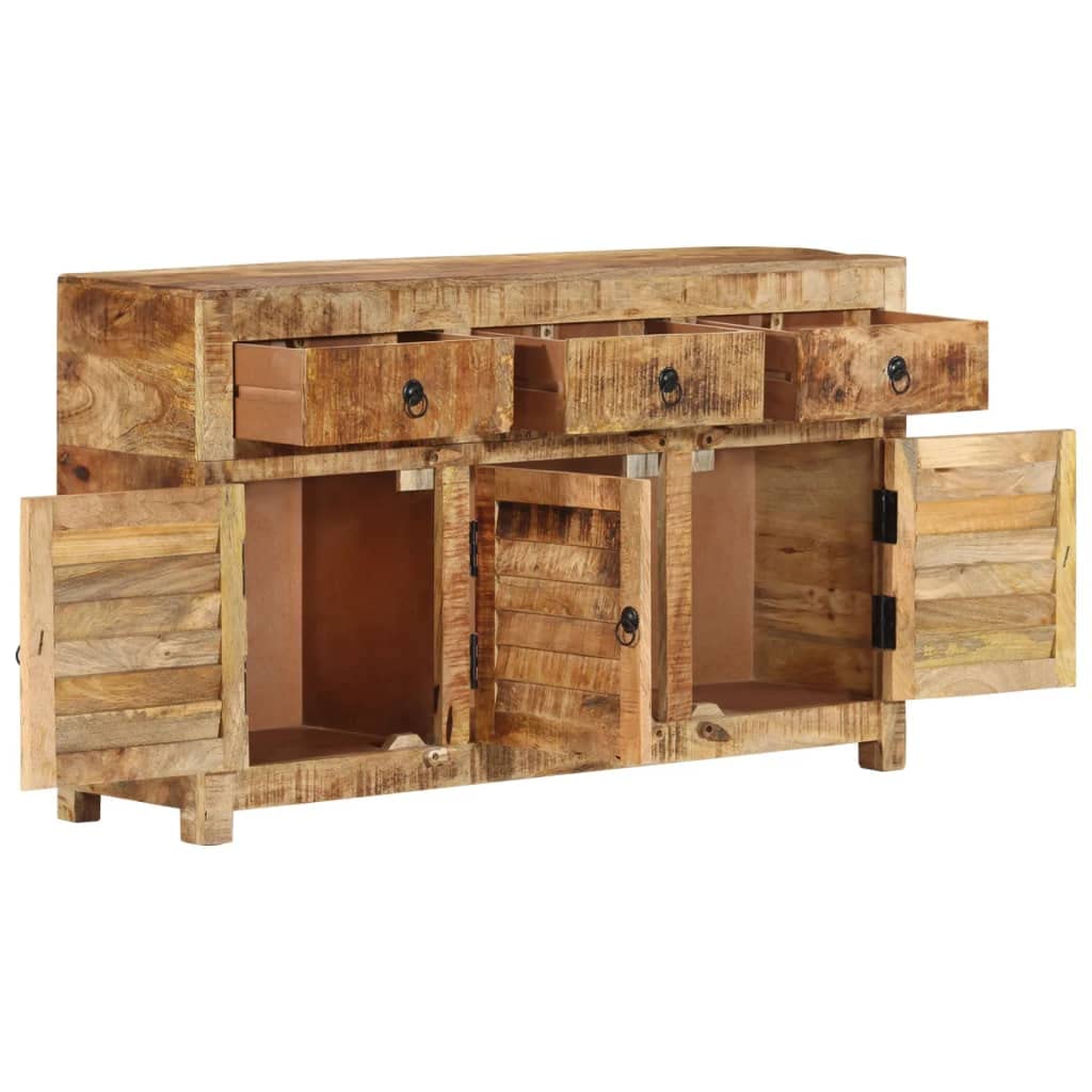 vidaXL Sideboard 43.3&quot;x11.8&quot;x25.6&quot; Solid Wood Mango