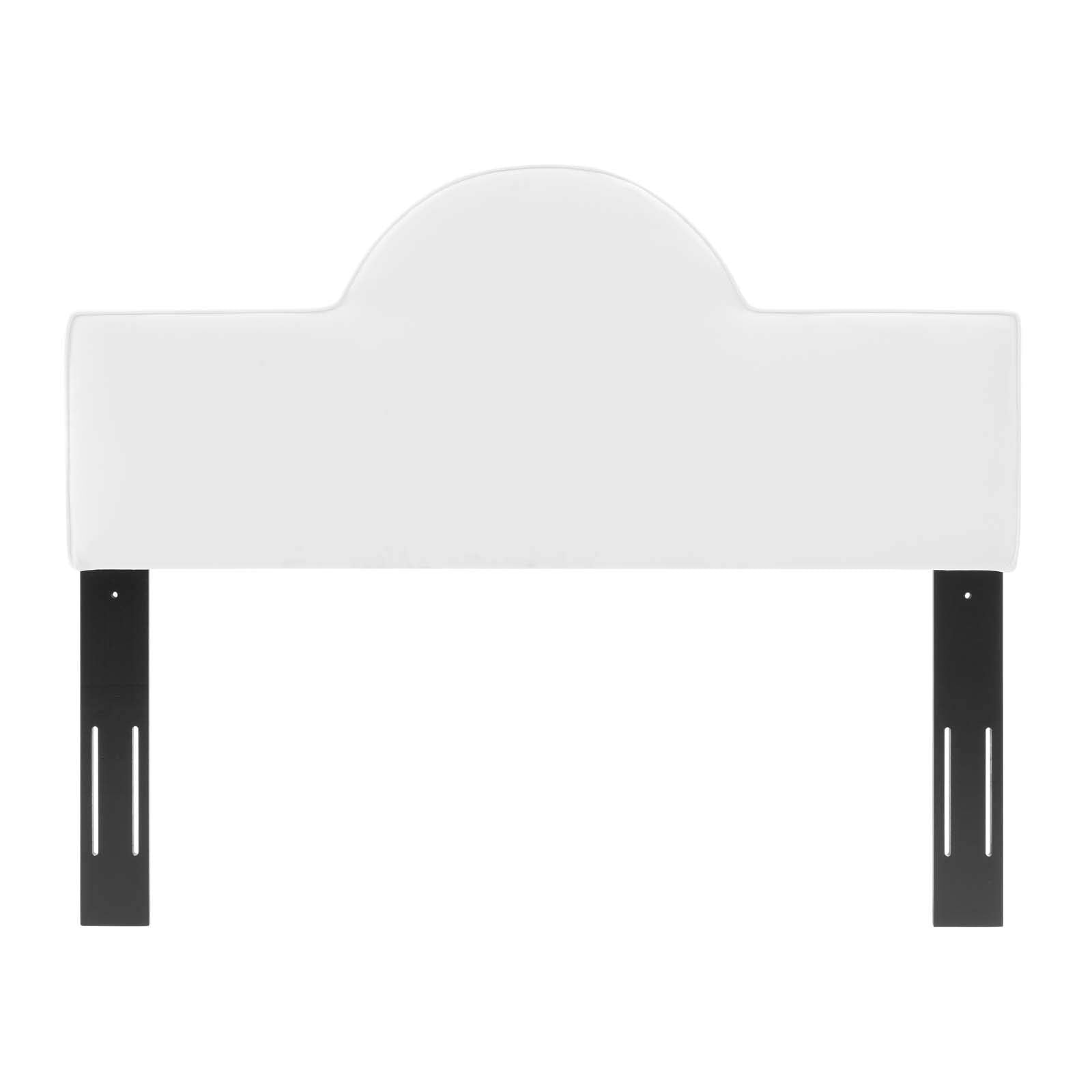 Modway Dawn Performance Velvet Headboard, King/Ca King, White