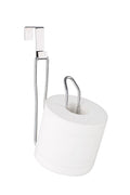 SunnyPoint Over The Tank Toilet Tissue Paper Roll Holder Dispenser and Reserve for Bathroom Storage and Organization - Metal, Ha