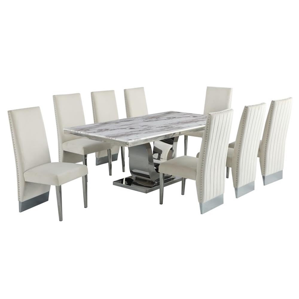 Furniture D13-8Sc167 Dining Set, Beige