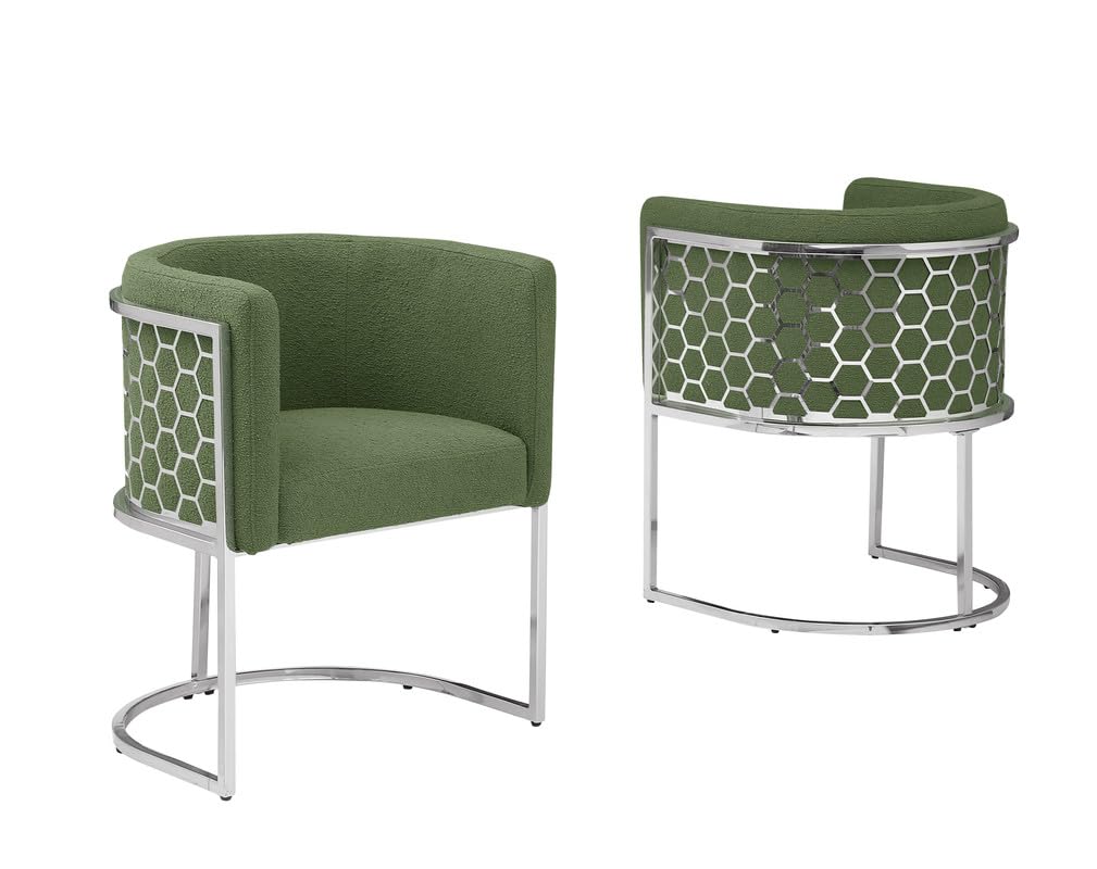 Modern Barrel Accent Chair - Thumbnail 3