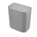 PrecisionAuto 2.4 Gallon/9L Hanging Trash Can with Stainless Steel Lid, Mountable Under Sink Compost Bin for Kitchen Cabinet Doo