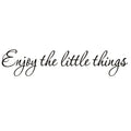 Enjoy The Little Things Vinyl Wall Decal Saying Family Room Quotes Sayings Stickers Wall Decor