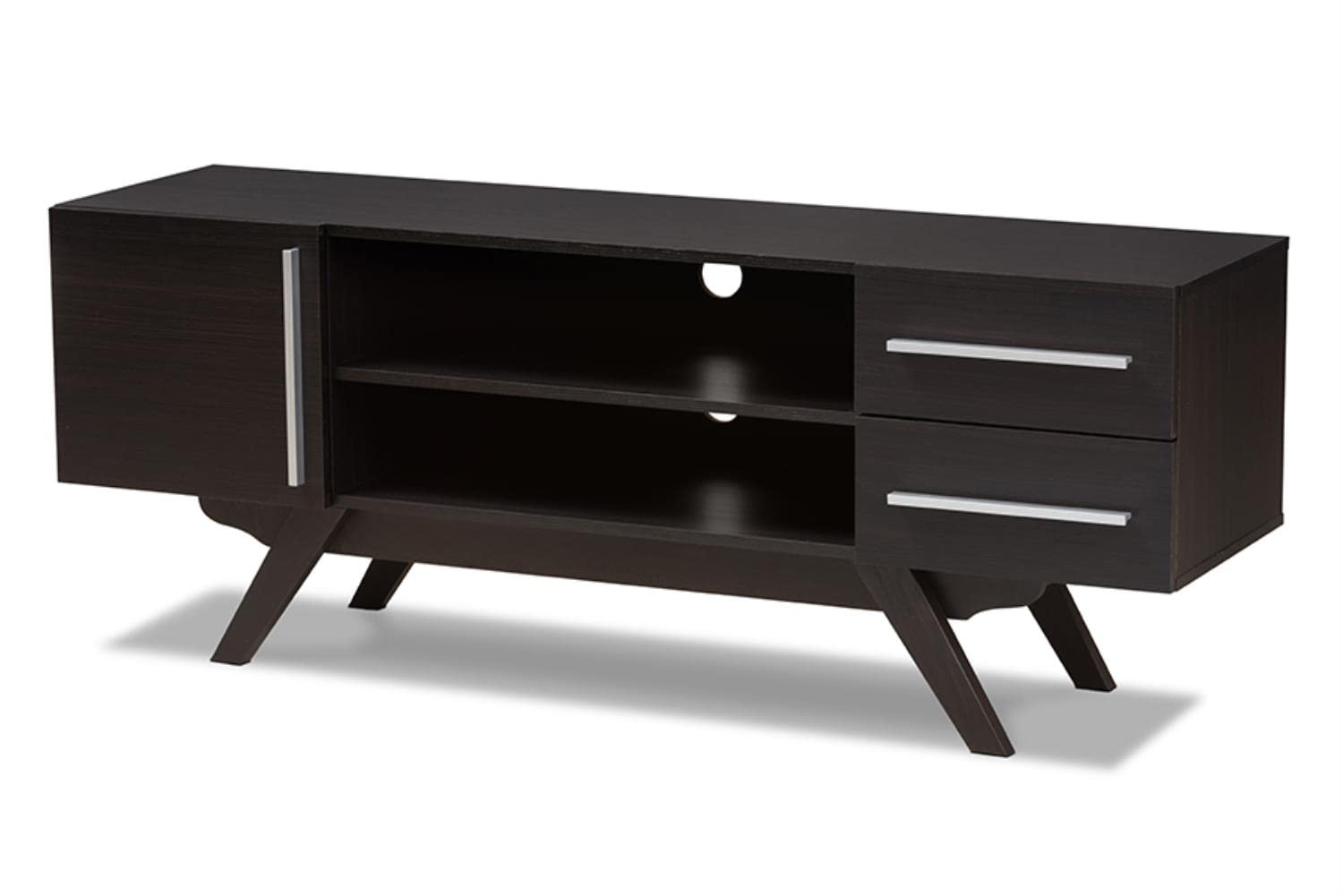 Baxton Studio Bastien Mid-Century Modern TV Stand - Thumbnail 4