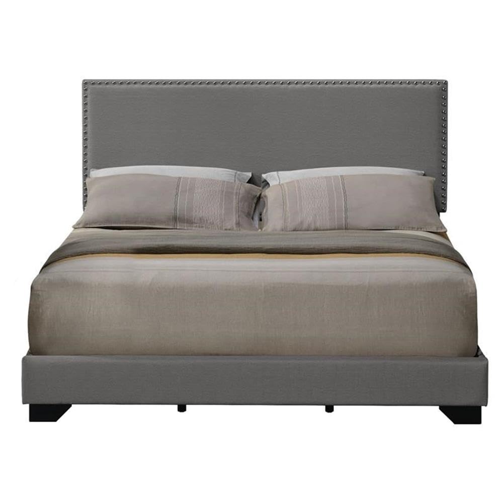 Acme Leandros Fabric Upholstered Queen Panel Bed