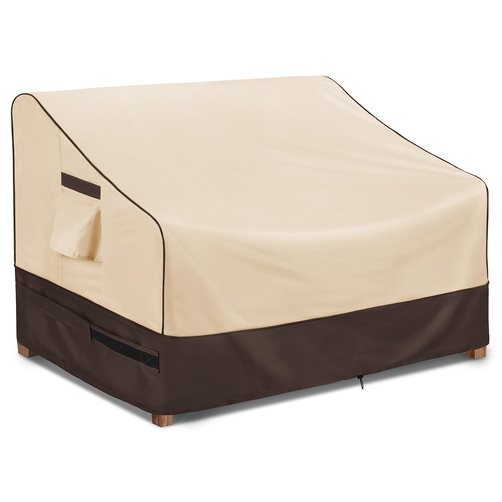 Kylinlucky Waterproof Patio Loveseat Covers 93W X 40D X 35H Inches,3-Seater Heavy Duty Outdoor Furniture Sofa Covers Khaki