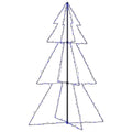 vidaXL Christmas Cone Tree - 3x5 Ft with 200 LEDs, Indoor and Outdoor Use, 8 Lighting Effects, Secure Ground Mounting, Waterproo