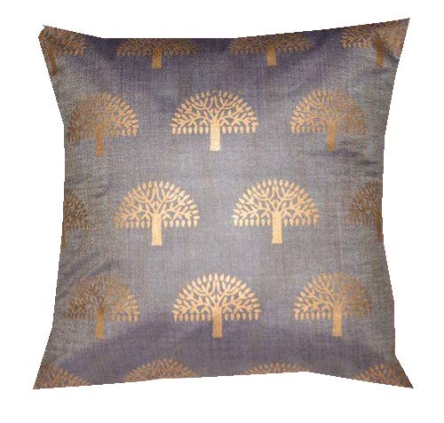 Pink Parrot Polyester Cushion Cover (12X12 Inches, Multicolour)