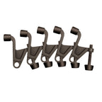 Design House 181859 Jumbo Hinge Pin Stop Wall Protector With Rubber Tip Adjustable Door Stoppers, 5 Pack, Oil Rubbed Bronze
