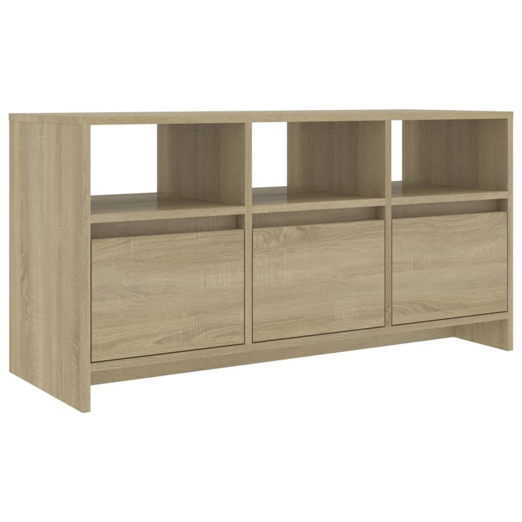 vidaXL TV Cabinet Sonoma Oak 40.2&quot;x14.8&quot;x20.7&quot; Engineered Wood