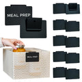 Tidy Style Storage Bin Label Holders ClipOn  10 Pack Metal Basket Labels for Pantry, Baskets, Shelves & Organization Bins, 3.5
