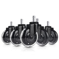 Hirate Office Chair Caster Replacement Upgraded Version To Prevent Fluff And Dust, Heavy Duty Desk Chair Casters Rolling Smooth
