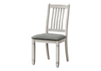 Monarch Specialties I 1256 Dining Chair, 38' Height, Set of 2, Side, Antique Grey, Grey Fabric, Transitional