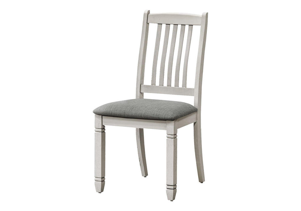 Monarch Specialties I 1265 Dining Chair, 38' Height, Set of 2, Side, Antique White, Beige Linen Look, Transitional