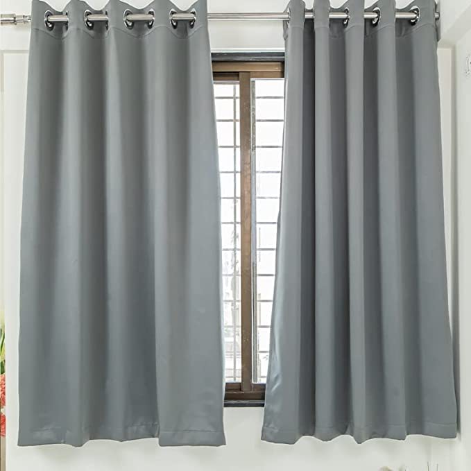 Parda Online Room Darkening Curtain for Bedroom | 3 Layer Thermal Insulated Embossed Design | Eyelet | Blackout | Noise Reducing