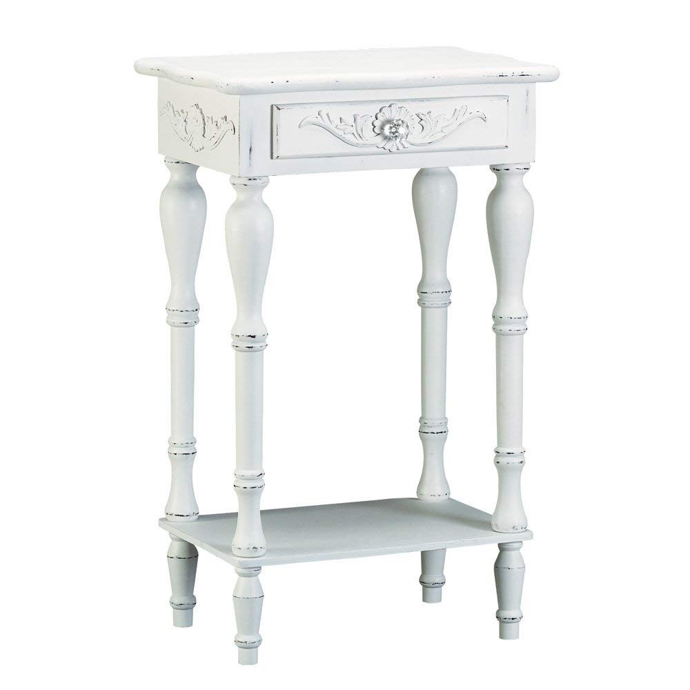 Sunshine Megastore Carved White Side Table