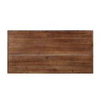 Acme Ikram Rectangular Wooden Coffee Table in Weathered Oak and Sandy Black