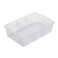Pexorva Rectangular Organizer Tray Multipurpose Desktop Sundry Box Removable Dividers Divider Basket For Drawer, Kitchen, Washro