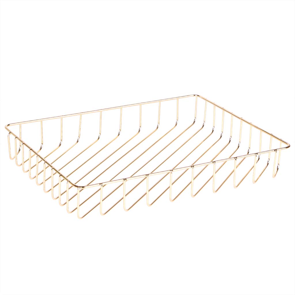 Fvstar Paper Organizer For Desk Metal Paper Tray Large Capacity Letter Tray Paper Holder Basket Mail Inbox Storage Organizer For