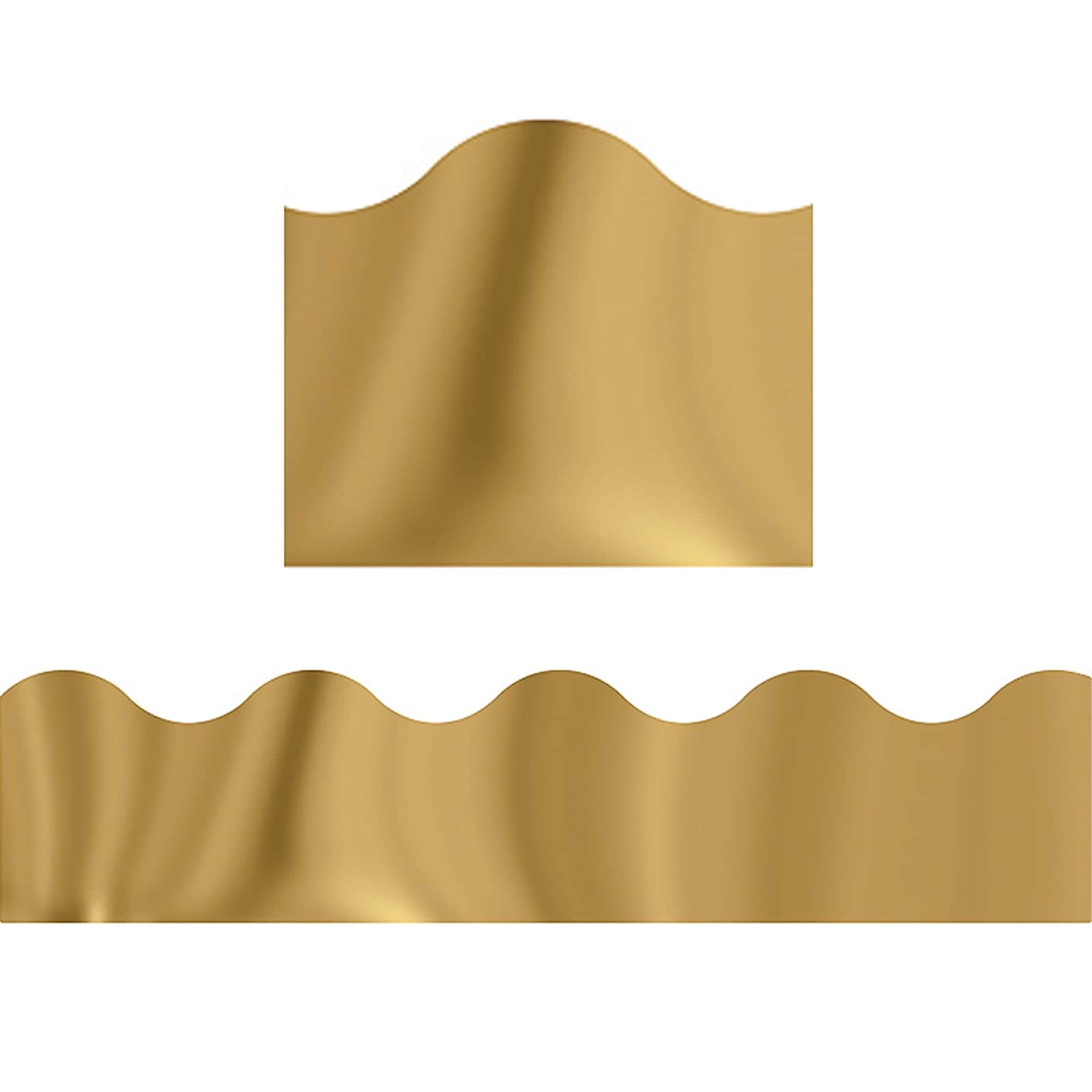 Trend T91252 Terrific Trimmers Metallic Borders, Gold, 10 Strips, 2 1/4-Inch X 39-Inch Each