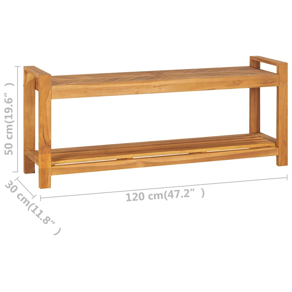 Bench 47.2" Solid Teak Wood