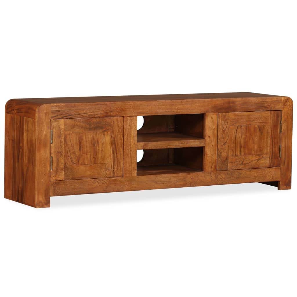 vidaXL TV Cabinet Solid Wood with Sheesham Finish 47.2&quot;x11.8&quot;x15.7&quot;