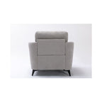 Lilola Home Callie Light Gray Velvet Fabric Chair