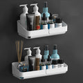 Shreeshann 2 Pcs SelfAdhesiv Toilet Cosmetic Storage Shelf Durable Bathroom Organiser Without Drill & Kitchen Organizer Rack Ba