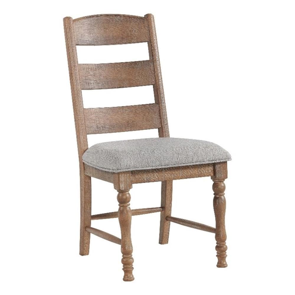 Intercon Highland Ladder Back Side Cushion Seat, Set of 2, Sandwash Dining Chair