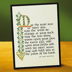 Abbey + CA Gift Wall Plaque 56597U Irish Blessing Black Engineered Wood 5.63 x 7.63"