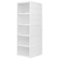 Pivalo 5 Units Storage Cabinet Modular Box Chest Of Drawers Foldable Cupboard Multipurpose Living Room Bedroom Clothes Wardrobe 