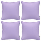 4-Pack 100% Cotton Comfortable Solid Decorative Throw Pillow Case,Thmyo Square Cushion Cover Pillowcase Sublimation Blank Pillow Covers Diy Throw Pillowcase For Sofa(20X20 Inch/ 50X50Cm,Light Purple)