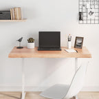 vidaXL Treated Solid Oak Wood Table Top | Live Edge | Home and Office Friendly | Light Brown| Dimensions: 39.4"x19.7"x(0.8"-1.6")