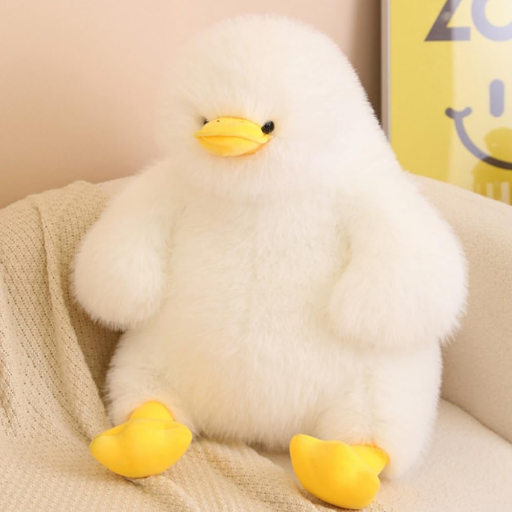 Oukeyi 15.7In/40Cm Plush Duck Stuffed Animal Soft Toys,Cute Fried Duck Doll, Little Duck Pillow Plush Toy,Gifts For Friends And
