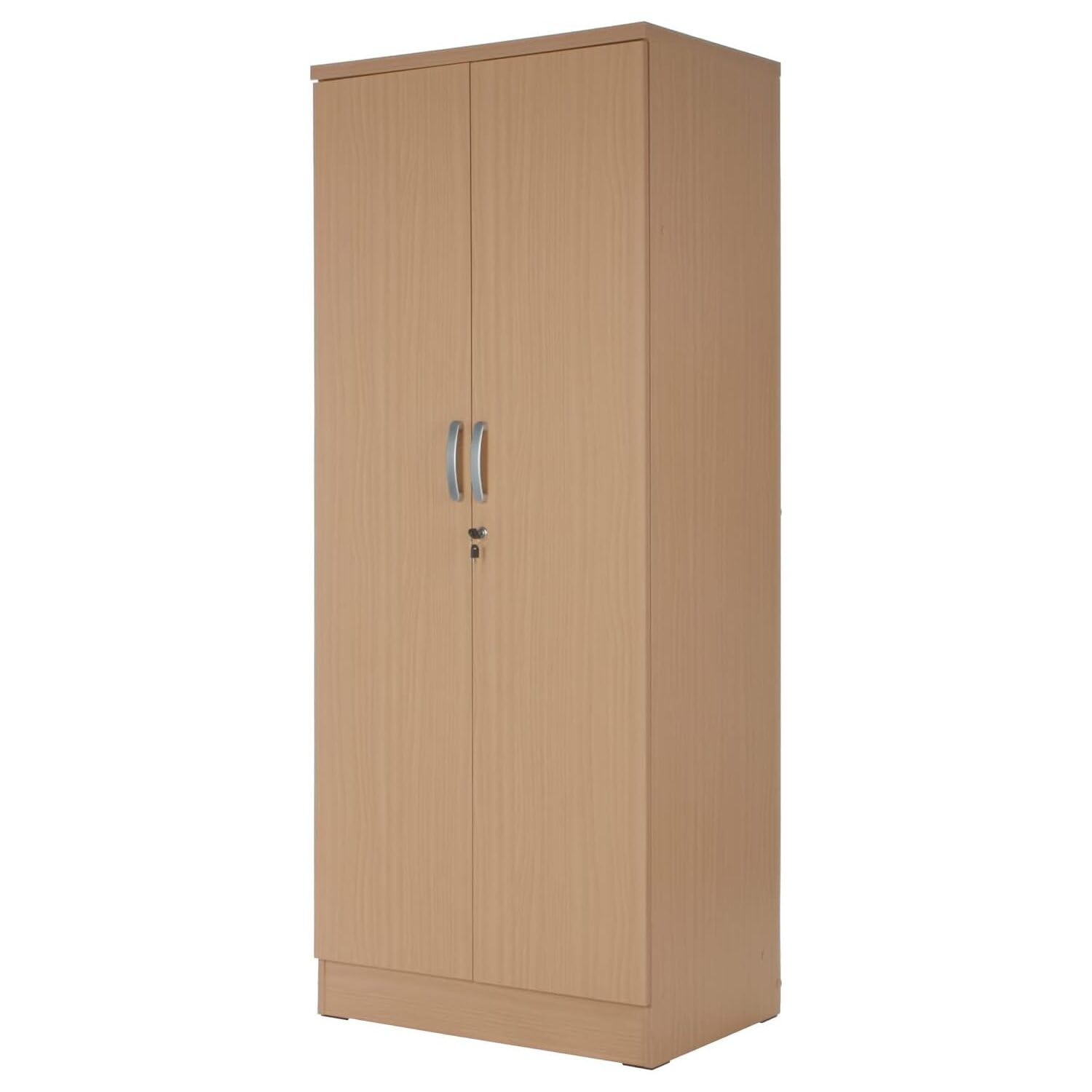 Better Home Products Harmony Wood Two Door Armoire Wardrobe Cabinet Beech Maple