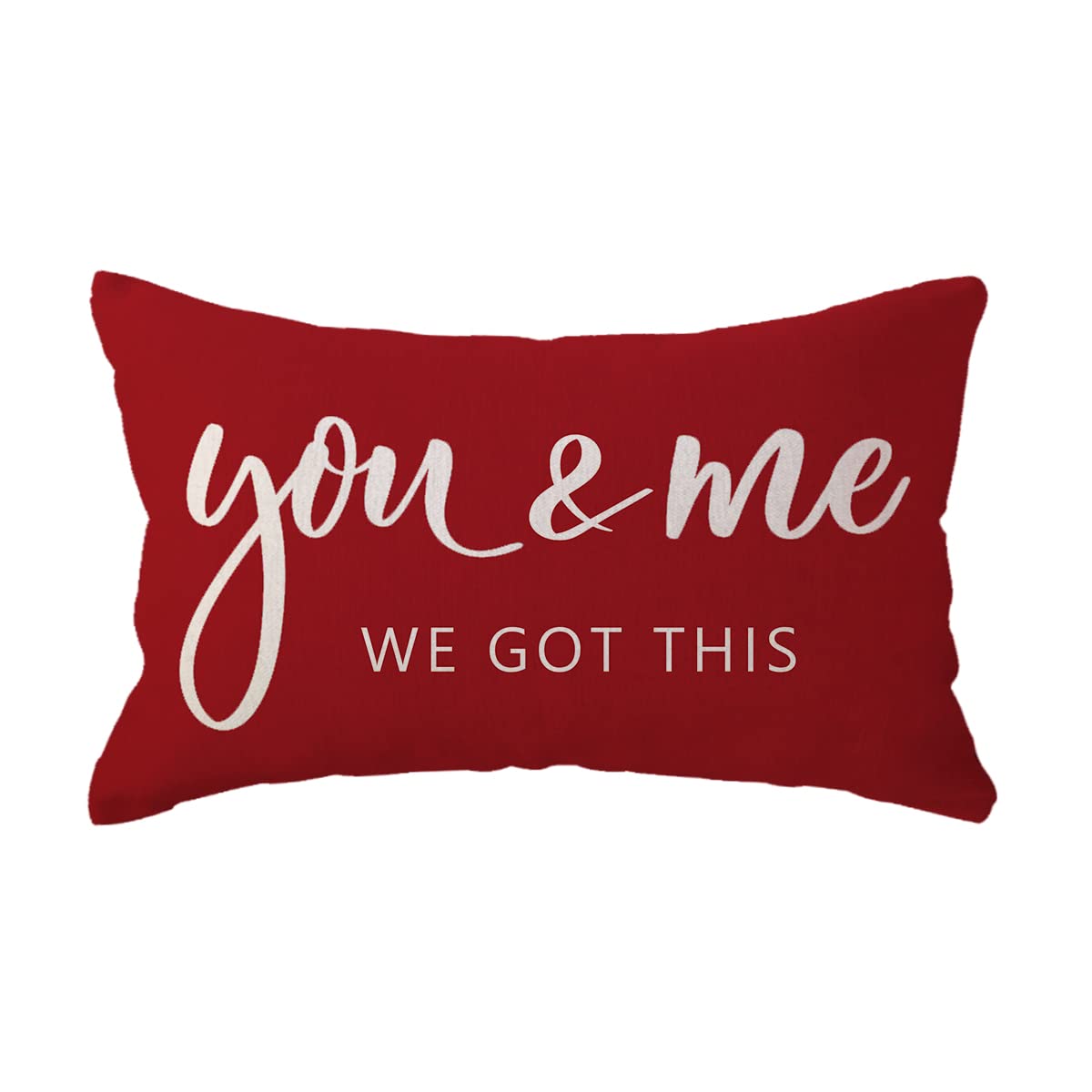 Ulove Love Yourself You & Me We Got This Lumbar Throw Pillow Covers Farmhouse Decorative Pillow Cases 12 X 20 Inch For Sofa Bed