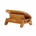 Ujeavette Adjustable Wooden Foot Stool Fatigue Relief Bamboo Toilet Stool Improves Posture Adjustable Footrest For Bathroom, Whi