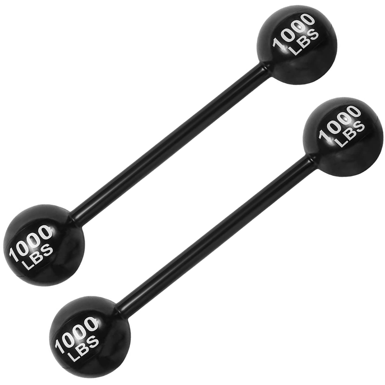 2 PCS Giant Inflatable Dumbbell Barbell - Carnival Circus Birthday/Halloween Party Decorations Supplies Fake Weights Cosplay Pro