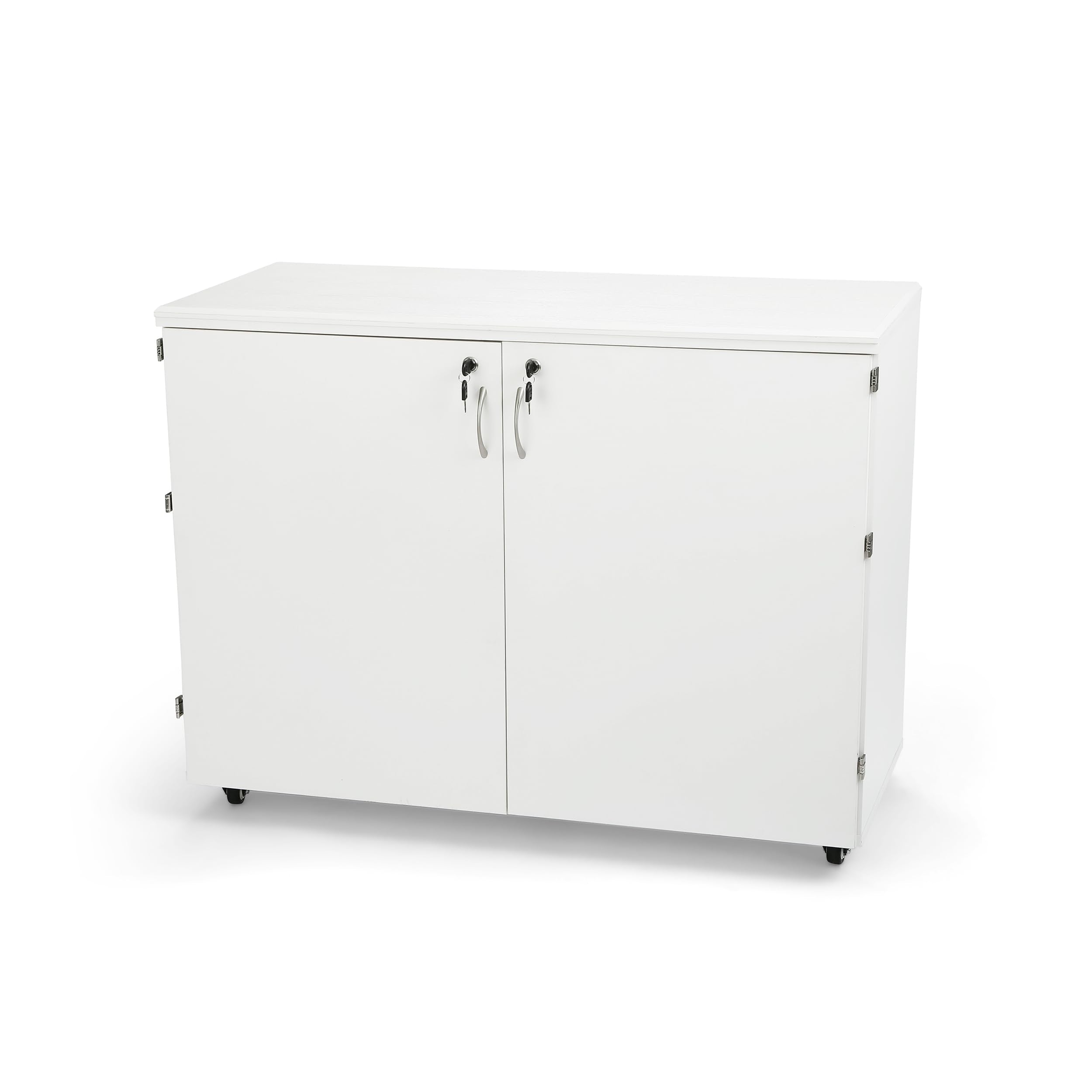 Arrow K7911 Dingo Kangaroo 9 Drawer Storage Cabinet For Sewing And Crafts, Portable With Wheels, White Ash Finish