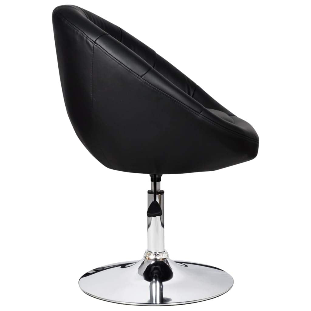 vidaXL Bar Stool Black Faux Leather