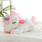 Hitoshe Unicorn Stuffed Animal, Soft Unicorn Plush Hugging Pillow Toy Gifts For Kids (White, 15.7 In)