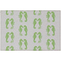 Seabreeze Sz15 Green Coastal Rug Rectangle 3' X 5'