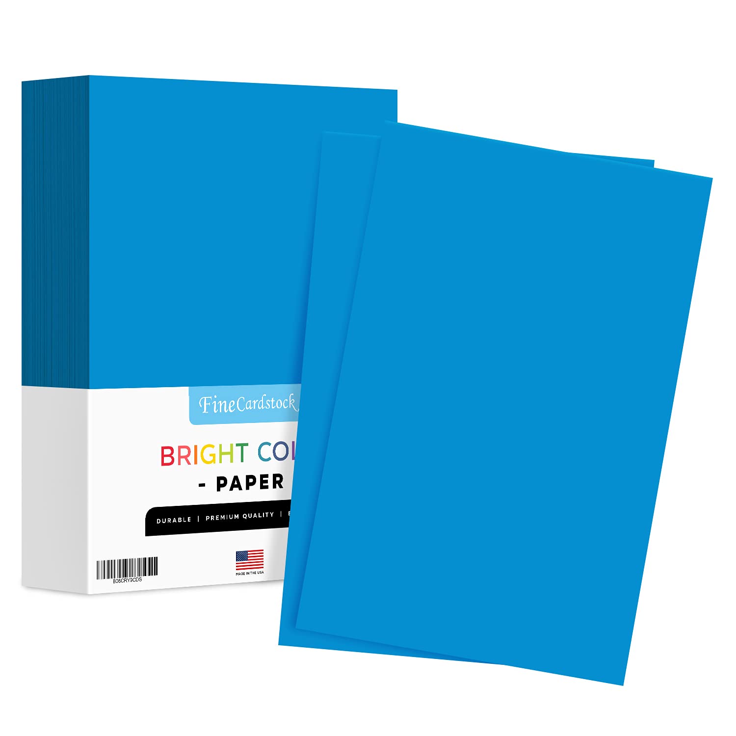 11 X 17 Ultra Blue Neon Bright Fluorescent Colored Paper | 20Lb Bond (75Gsm) Paper | 500 Sheets - 1 Ream