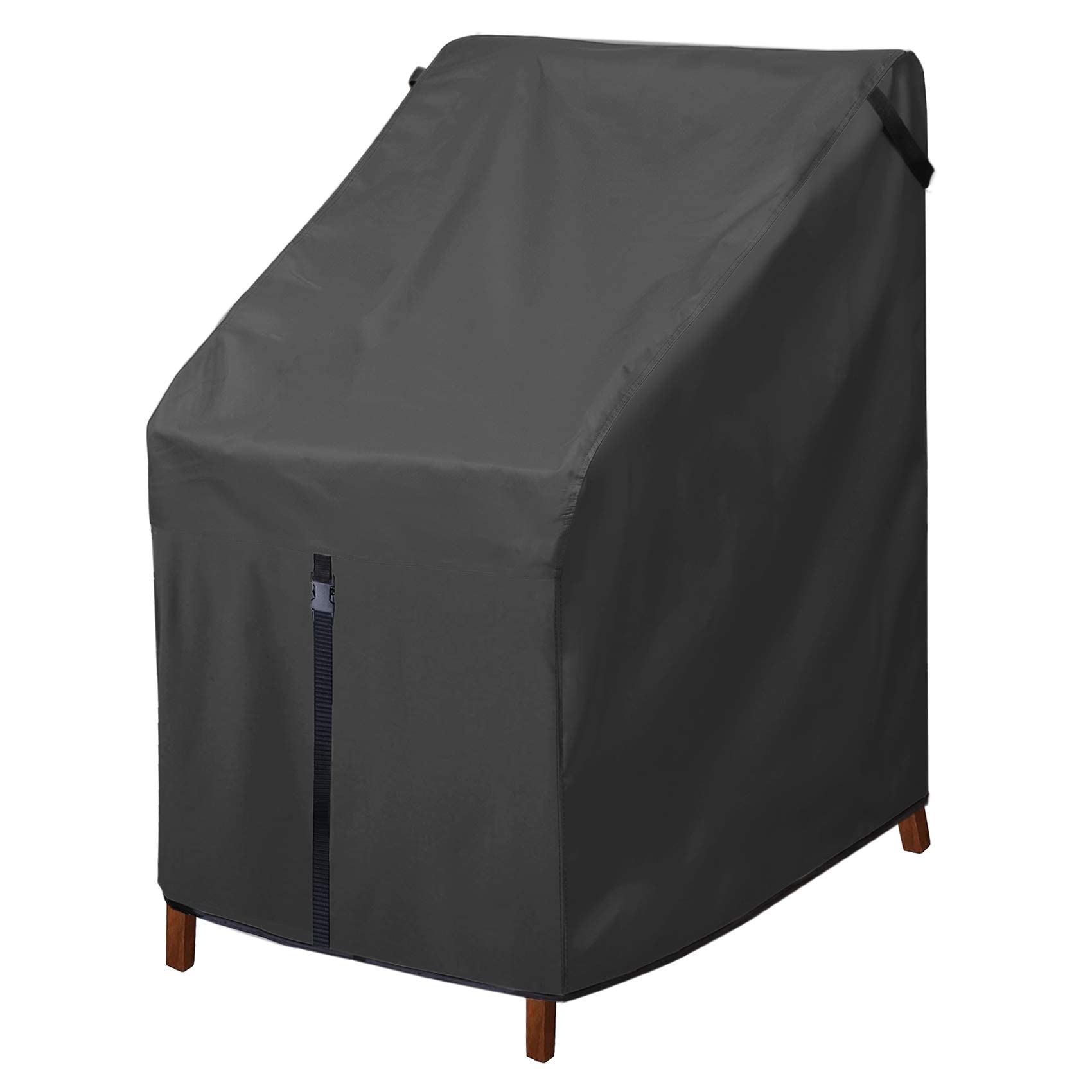 Porch Shield Patio Stackable Chair Covers - Waterproof Outdoor Stack Of Chair Cover - 27W X 33D X 46H Inch, Black